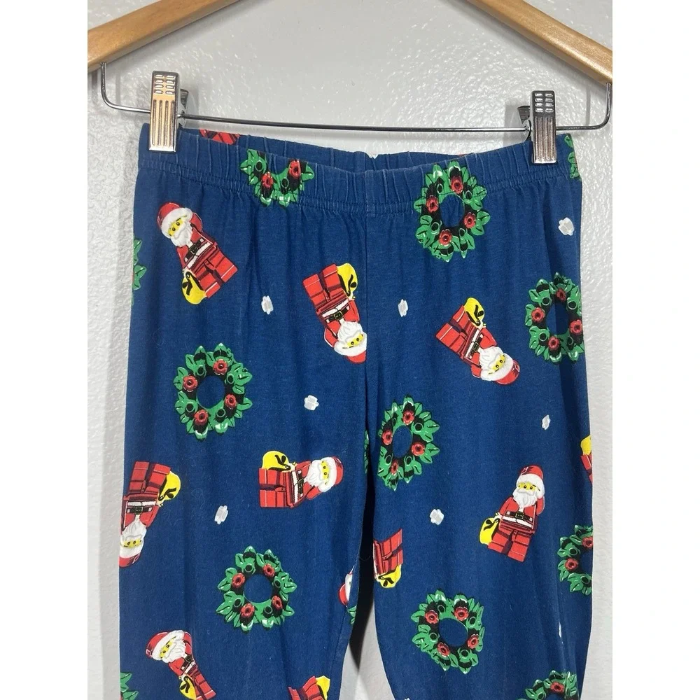 Lego pajamas kids youth L‎ top bottom set Christmas pajamas Santa Boy Girl